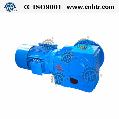 HKAF Flange Mounted Bevel Gear Reducer / Helical Bevel Reduction Gearbox For Conveyor Belt
