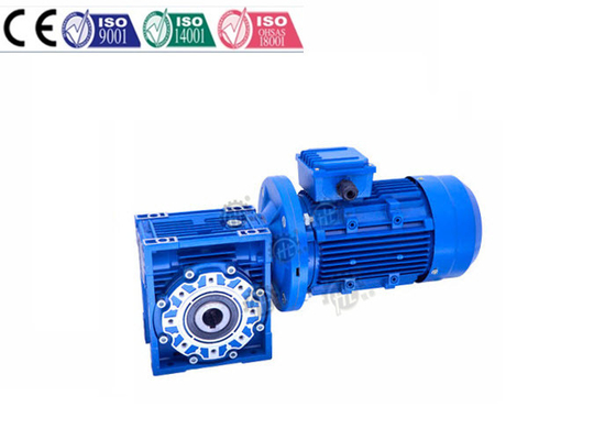 Motor Worm Flange Mounted Gearbox , Worm Gear Speed Reducer Low Noise